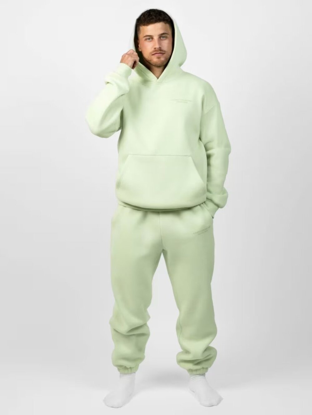 Comfrt Pastel Hoodie in Honeydew Oversized Unisex Size Large NWT - Picture 14 of 15